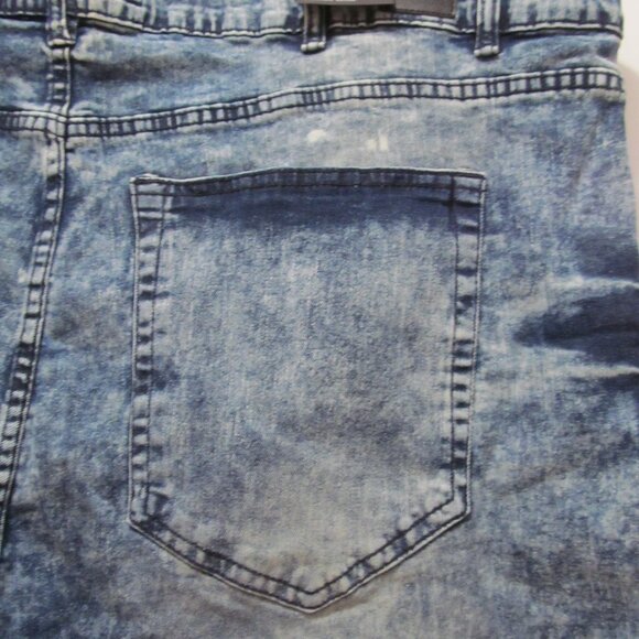 NWT Truth Substance Shorts Mens 48 (46" Actual) ~ Denim Stretch Slim Fit Zippers - Picture 9 of 16